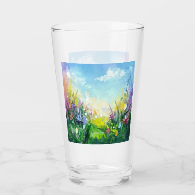 Verre L'essence du printemps (Devant)