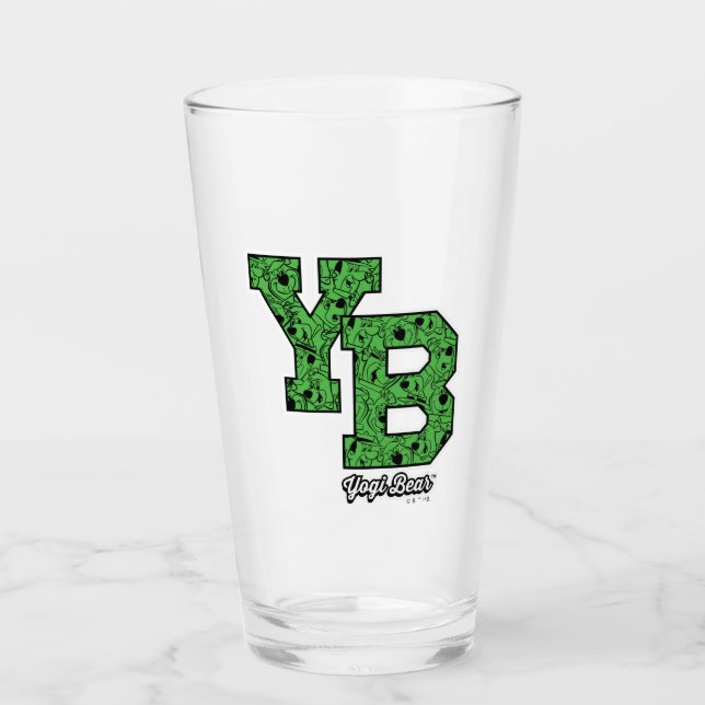 Verre Lettres de Varsité à motifs de l'ours de Yogi (Devant)