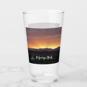 Verre Lever de soleil sur le paysage de St. George Utah