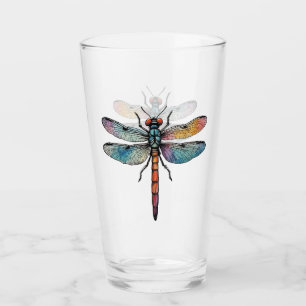 Verre Libellule Colorée
