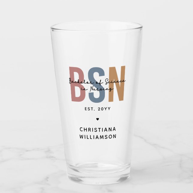 Verre Licence BSN en sciences infirmières sur mesure (Devant)