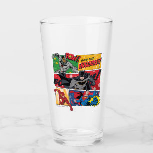 Verre Ligue de la Justice "Sauvez les Fêtes !"