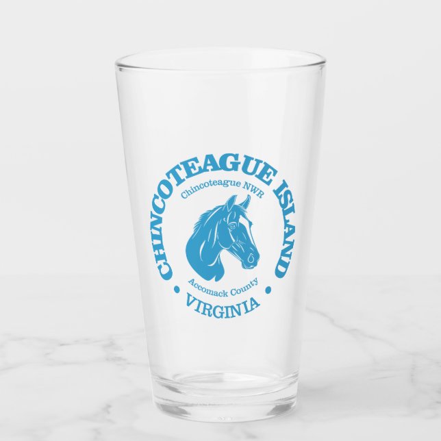 Verre L'île de Chincoteague (poney) (Devant)