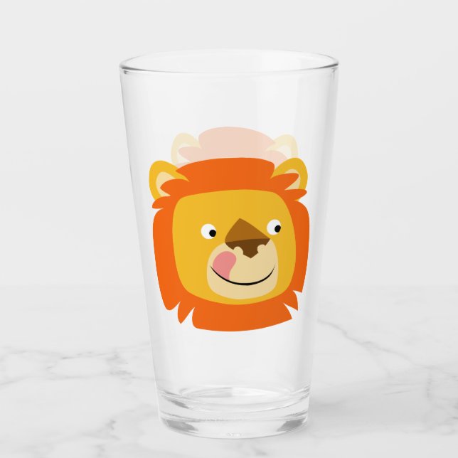 Verre Lion caricature doux Yummy (Devant)