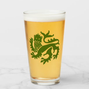 Verre Lion vert de renaissance gothique