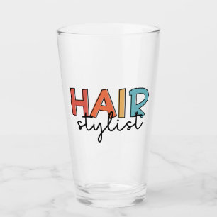 Verre Liste de cheveux Retro Coiffeur Cadeau