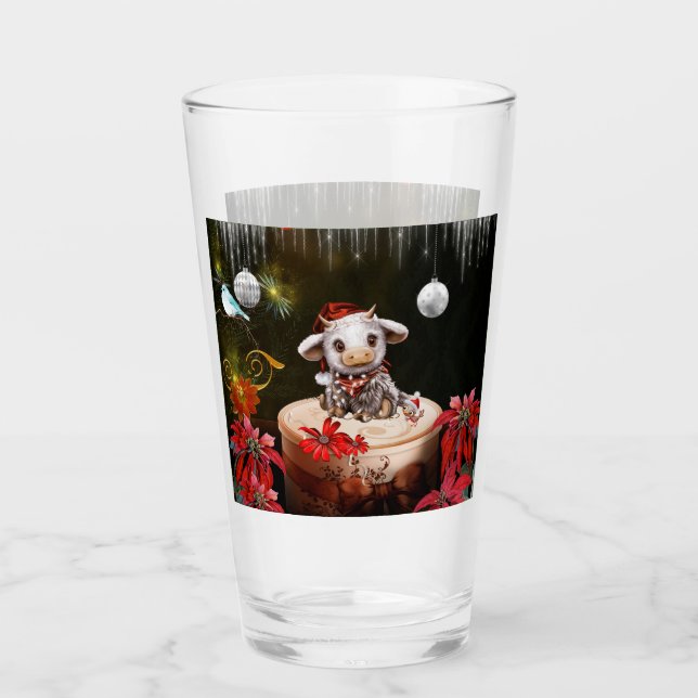 Verre Little christmas cow (Devant)