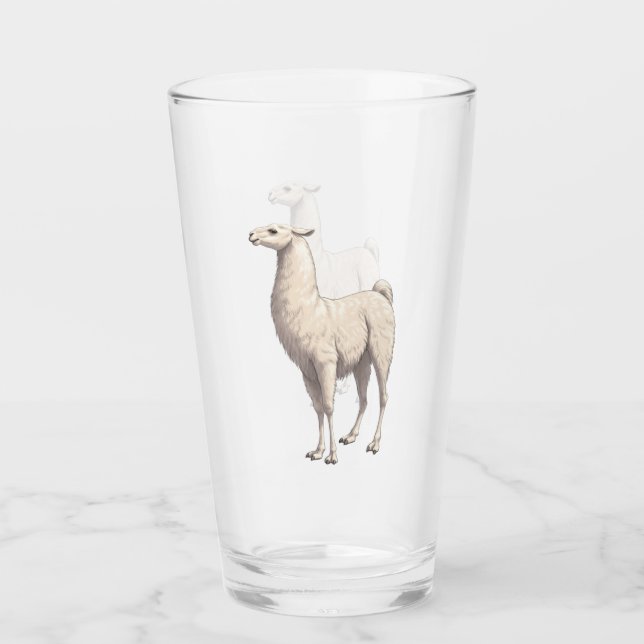 Verre Llama blanche (Devant)