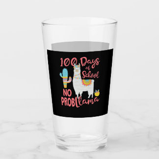 Verre Llama Gift | 100 Jours D'École Pas De Prob Llama