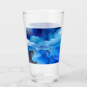Verre L'œuvre d'art abstraite de SlipperyJoe sur nuage c