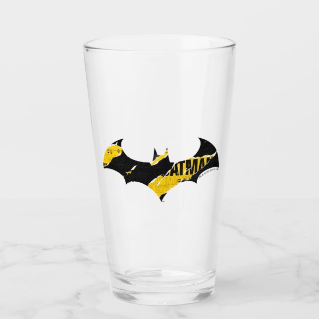 Verre Logo Batman de bande de prudence (Devant)