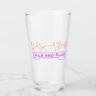 Verre Logo couleur Queues et fluff