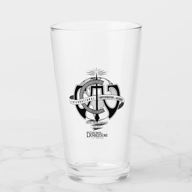 Verre Logo de la Confédération internationale des sorcie (Devant)