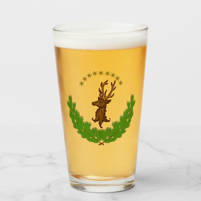 Verre Logo de Stag and Bough (Devant (rempli))