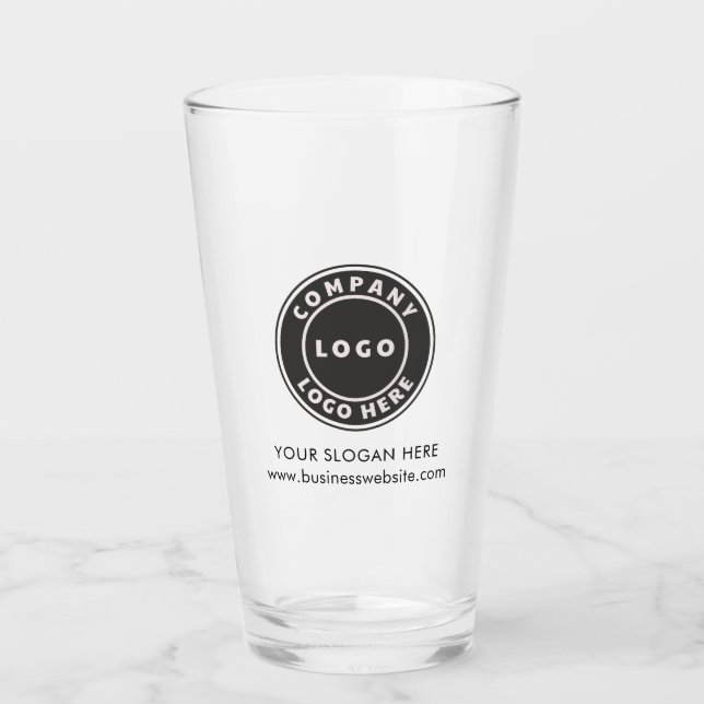 Verre Logo d'entreprise et nom de l'entreprise Personnel (Devant)