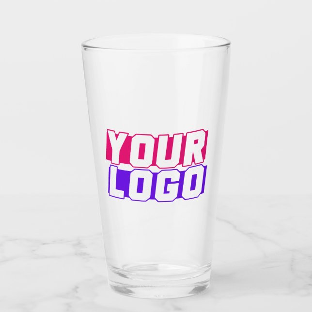 Verre Logo d'entreprise personnalisé (Devant)
