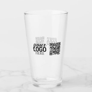 Verre Logo d'entreprise promotionnel et code QR