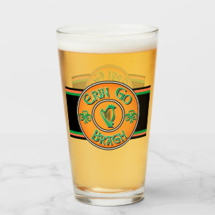 Verre Logo irlandais Erin Go Bragh