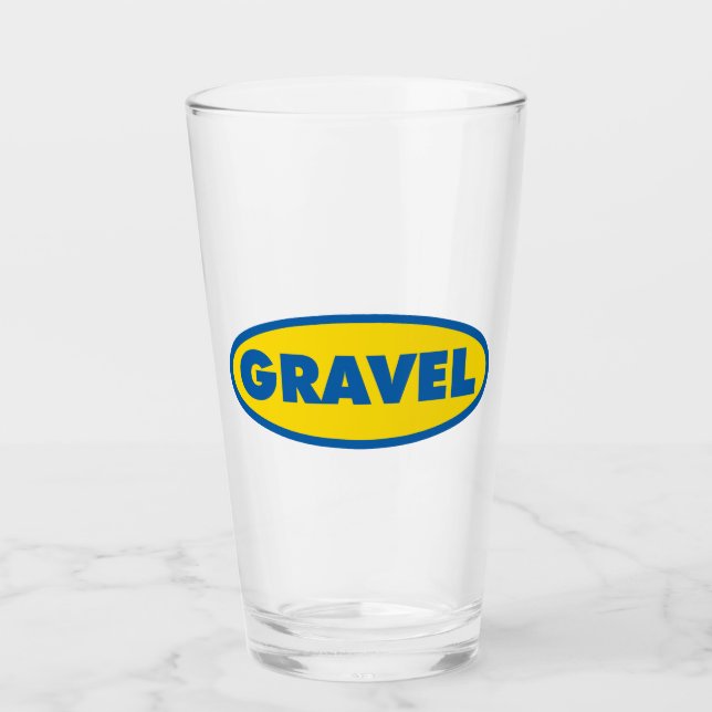 Verre Logo jaune Gravel Cycling (Devant)