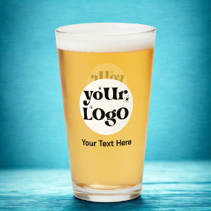 Verre Logo minimaliste et commerce de texte