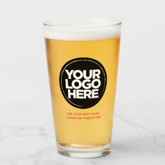 Verre Logo personnalisé et lunettes de bière texte