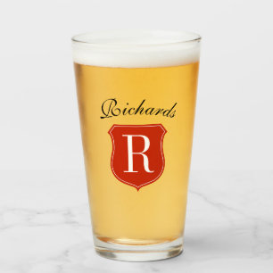 Verre Logo personnalisé monologo tumbler bière idée cade