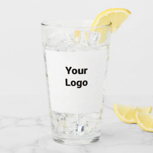 Verre Logo personnalisé simple et élégant ici société