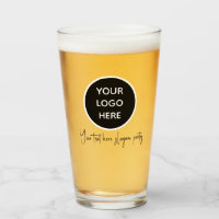 Logo personnalisé Texte d'affaires Bière de script