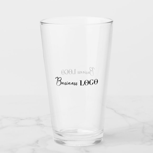 Verre Logo promotionnel de l'entreprise (Devant)