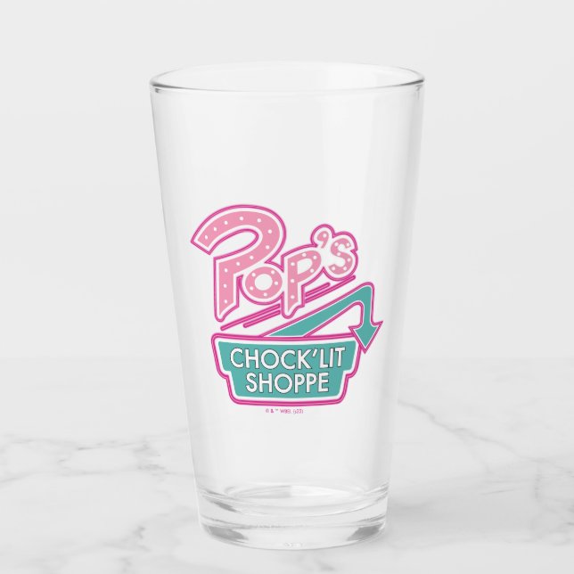 Verre Logo rose du magasin Chock'Lit de Pop (Devant)