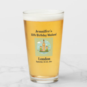 Verre Londres Angleterre Jalon Anniversaire Fête de la b