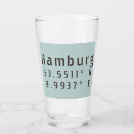 Verre Longitude de la latitude de Hambourg