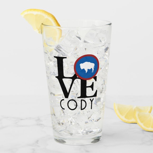 Verre LOVE Cody Wyoming (Devant glace)