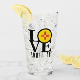 Verre LOVE Père Noël Fe Nouveau-Mexique