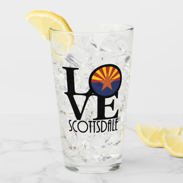 Verre LOVE Scottsdale Arizona (Devant glace)