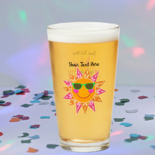 Verre Lune orange abstraite Lunettes de soleil vertes Ro