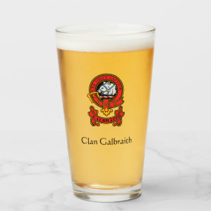 Verre Lunettes de boisson Clan Galbraith personnalisées