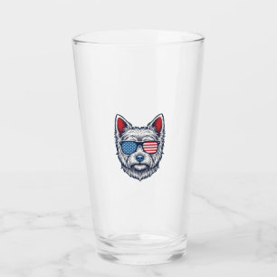 Verre Lunettes de soleil pour chien Westie patriotiques 