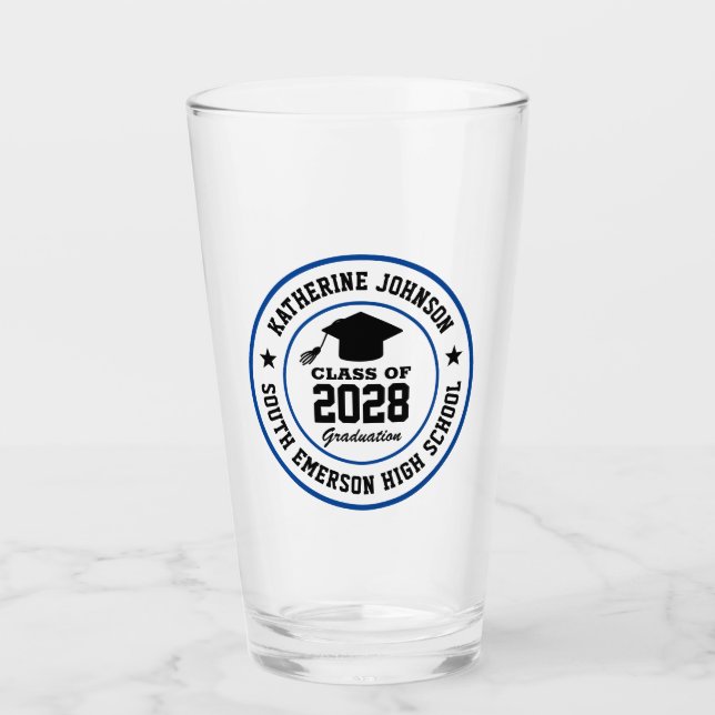 Verre Lycée Diplômé Collège Classe de fin d'études (Devant)
