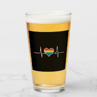Magnifique LGBT Fierté Gay Battement de coeur Lesb