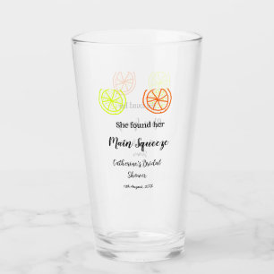 Verre Main Squeeze citron citrus enterrement de vie de j