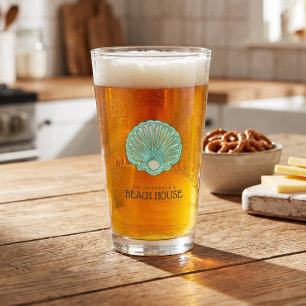 Verre Maison de plage Coquille de Clam Aquablue ID623