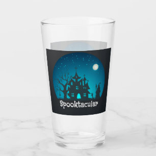 Verre Maison hantée bleue et noire Spooktacular