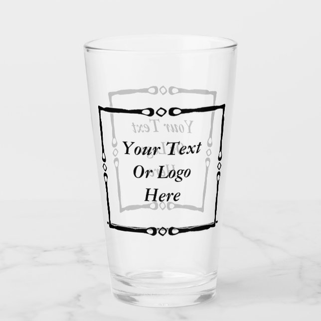 Verre Maison Ou Entreprise Personnalisée (Devant)