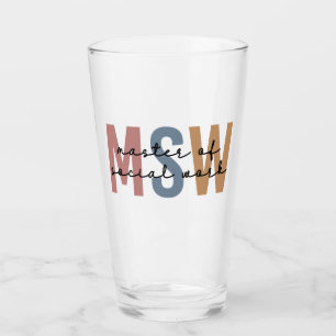 Verre Maîtrise en travail social - Rétro Graduation
