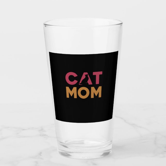 Verre Maman de chat (Devant)