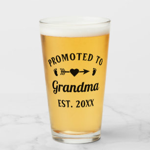 Verre Mamie Nonna Nanna Grand-mère promue grand-mère