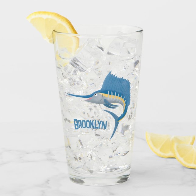 Verre Marée de plaisance de l'espadon (Devant glace)