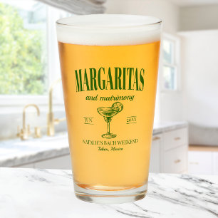 Verre Margaritas Et Mariage Bachelorette Personnalisée