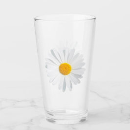 Verre marguerite blanche